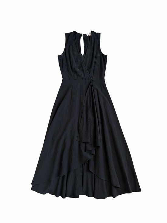 Calvin Klein Dresses & Skirts - Calvin Klein Black Sleeveless Wrap-Style Midi Dress Size 4P